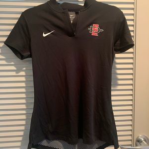 Nike Dri-FIT Women’s Black Ace Polo (S) - San Diego State (SDSU)